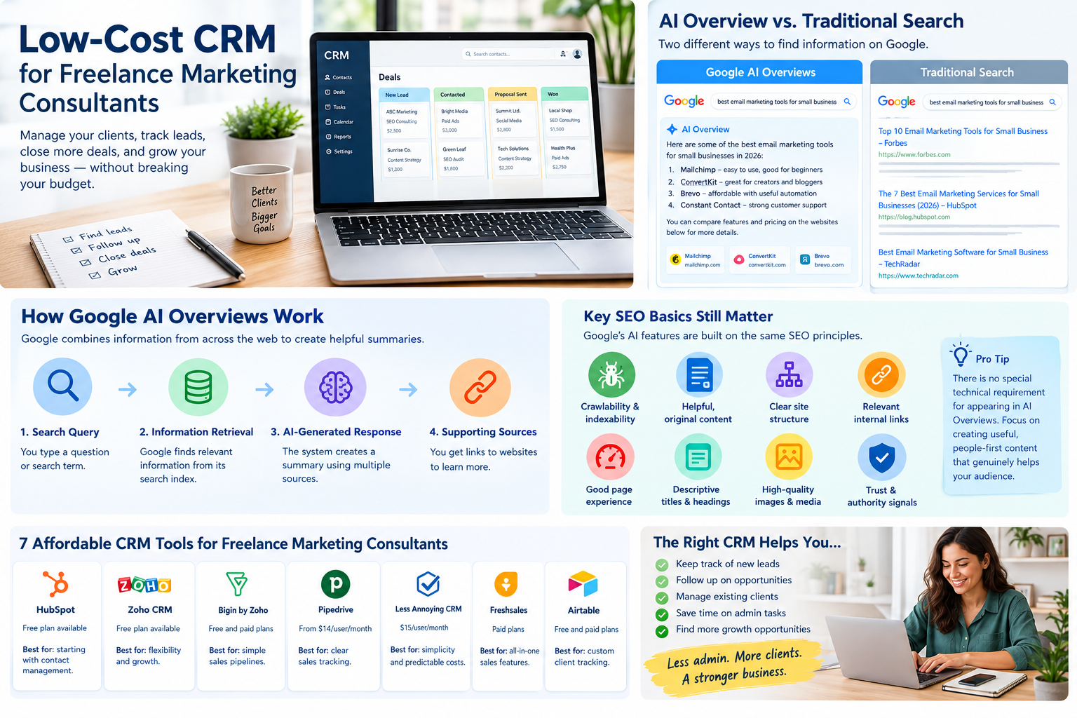 Low-Cost CRM for Freelance Marketing Consultants